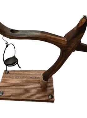 老式油灯铁艺铁器古玩收藏