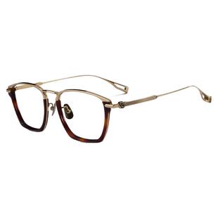 索西克SOXICK超轻纯钛加板材时尚眼镜架男大框宽脸可配防蓝光近视