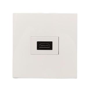 带线86型一位HDMI高清插座面板带线 2.0版直插式多媒体影音墙插