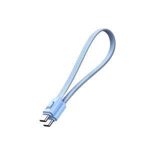 绿联双Typec数据线挂绳款二合一适用苹果16/15iPhone17充电宝短款充电线便携式钥匙扣安卓可收纳PD60W快充线