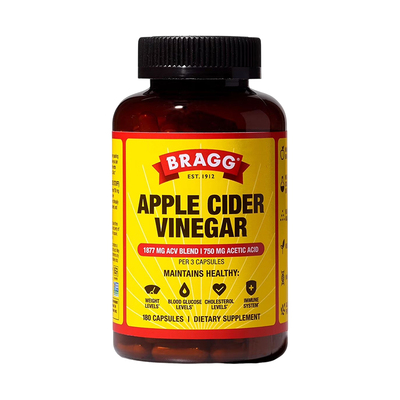 Bragg天然苹果醋胶囊维生素D3锌