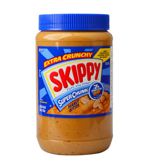 包邮美国四季宝SKIPPY粗粒细滑花生酱1.36kg早餐伴侣进口佐餐佳品
