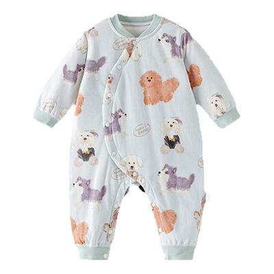 欢喜小熊宝宝冬季保暖连体衣