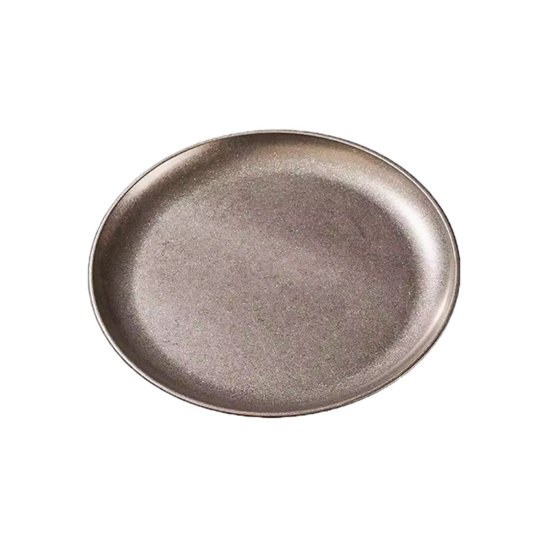 巢牧304食品级不锈钢盘家用圆盘