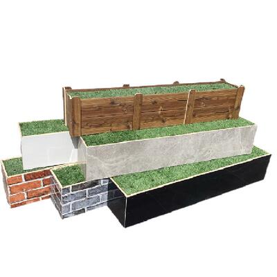 仿真竹子底座防腐木花箱栅栏仿生竹子装饰隔断假竹子仿真植物底座