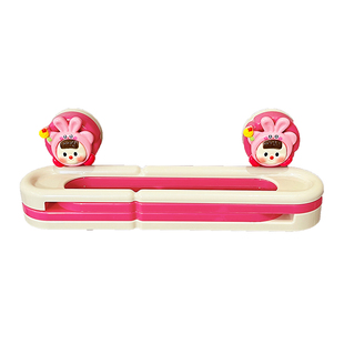 吸盘拖鞋架折叠三合一可爱卡通免打孔放拖鞋神器浴室鞋子沥水挂架