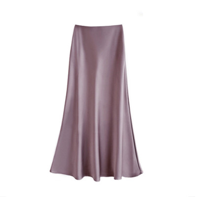 醋酸缎面大码半身长裙丝滑鱼尾裙