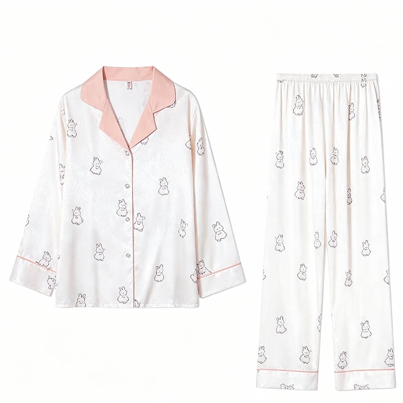 达芬奇密码冰丝睡衣女家居服套装