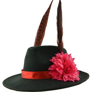 阿郎 上海滩男士大沿礼帽 中式结婚帽子 舞台婚庆影楼新郎帽 婚礼