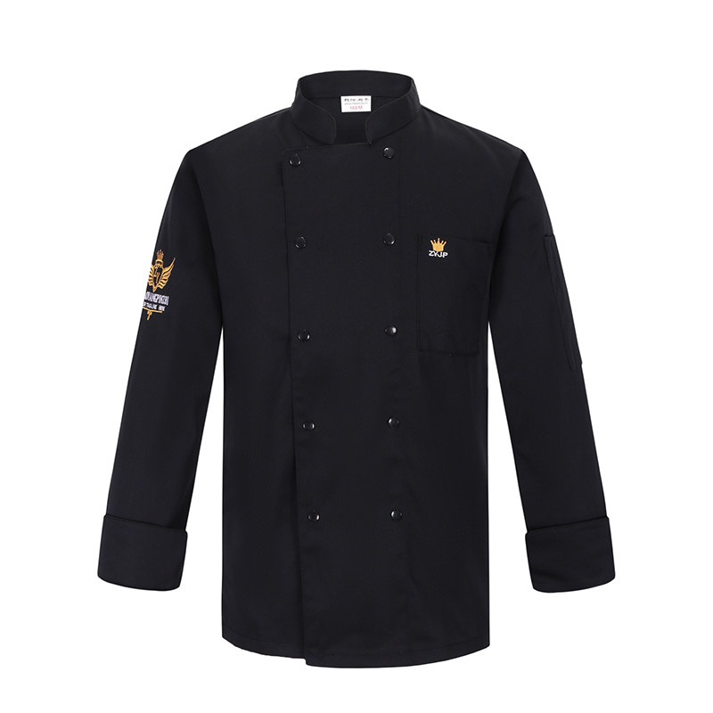酒店厨师服长袖男饭店烘焙工作服