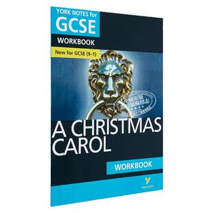 培生 Yorknotes 英语文学教辅笔记 For GCSE A-level Advanced A Christmas Carol 圣诞颂歌 Workbook 练习册 英文原版 狄更斯