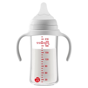 梦呵新生婴儿奶瓶玻璃瓶身PPSU单买替换通用适配贝亲奶瓶配件奶嘴