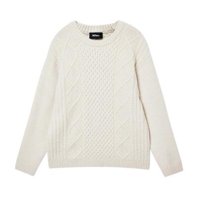 绫致MLMR秋冬季新款舒适百搭潮流休闲宽松穿搭针织衫毛衣内搭男女