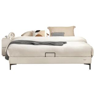 全友家居2025新款现代简约无床头榻榻米床小户型卧室双人悬浮床