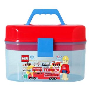 卡通玩具收纳箱日式双层整理盒零食盒蜡笔储存盒乐高积木收纳盒