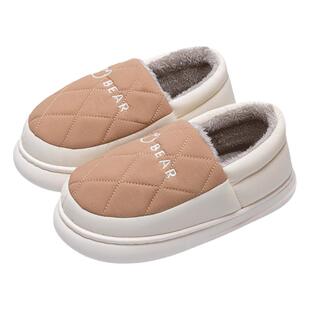 包跟棉拖鞋女士冬季2025新款防水室内棉鞋家居鞋防滑加绒拖鞋冬天