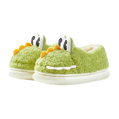 恐龙儿童包跟冬季男童棉拖鞋