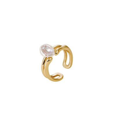 安铂洛利淡水珍珠戒指女