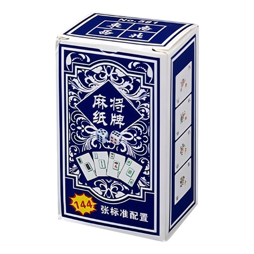 纸牌麻将扑克牌便携家用加厚耐用旅行塑料防水麻雀144张专用纸牌