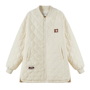 少女棉衣加厚外套初中生学生冬装羽绒棉服学院风休闲百搭立领棉袄