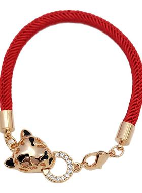 新年品质款特价~马上有钱卡通生肖红绳手链时尚简约新年转运手饰