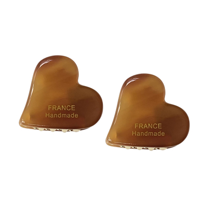 小号爱心抓夹刘海夹法式