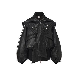 【春节不打烊】WEANCHEAM/未未姆 2025冬季海军领miu系羽绒服女