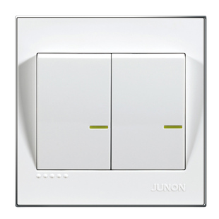 俊朗开关插座正品junon铂金P系列一二三四开双控五孔面板家用套装