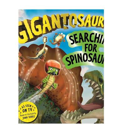 【预售】龙-寻找棘龙英文儿童绘本动物生态环保进口原版外版书CyberGroupStudios平装6岁-9岁Gigantosaurus–SearchingforSpin