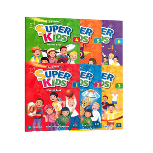 Super Kids英语教材原版进口superkids 1 2 3 4 5 6级朗文培生教育出版社  英语小学教材新灵通点读版 少儿英语书 培训辅导教材sk