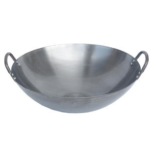 老式铁锅无涂层铁锅家用铁炒锅厨师饭店专用大马勺炒锅炒勺炒菜锅