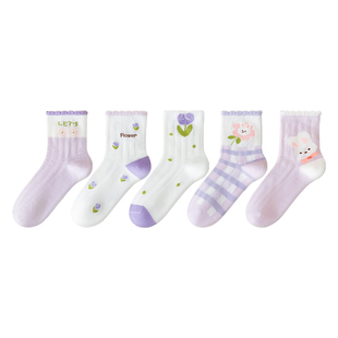 【100%棉】女童袜子春夏纯棉透气网眼袜儿童女宝夏季薄款宝宝童袜