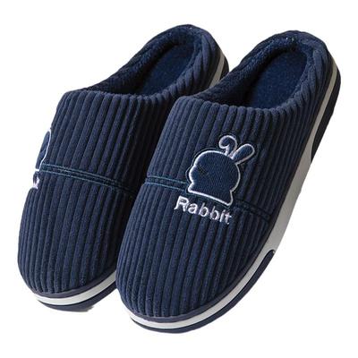 冬季棉拖鞋男特大码厚底防滑保暖鞋加绒加厚居家大号男士拖鞋冬天