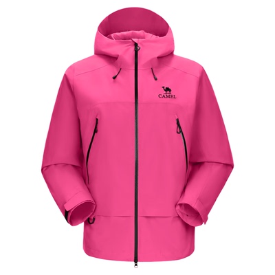 骆驼王者凯甲彩壳冲锋衣女户外硬壳2026新年款防水防风红色外套男