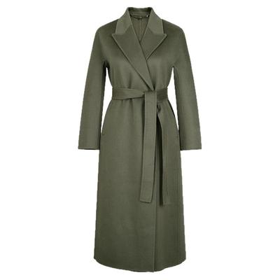 简爱诺优雅气质橄榄绿毛呢外套