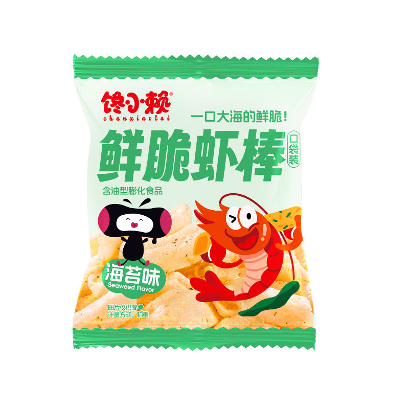 馋小赖鲜脆虾条解馋零食膨化小吃