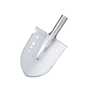 东海420不锈钢工兵铲头加厚多功能户外铲子兵工铲白钢尖头抛光头