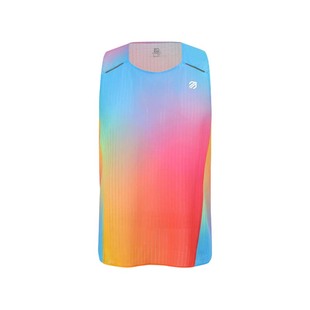 引擎鸟炫彩长款专业马拉松竞赛跑步速干运动背心无袖超轻训练男女