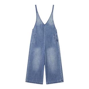 Maca Kaka  秋冬女士V领吊带牛仔连体裤银泰百货精品 301577