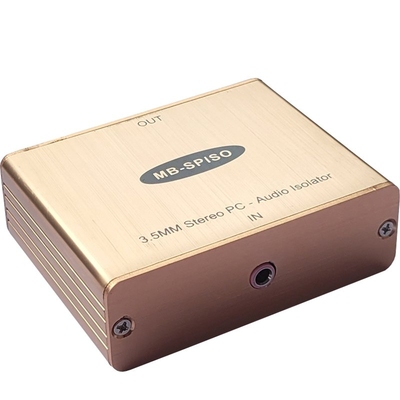 发烧级音频隔离器3.5mm电脑滤波降噪功放电流声消除车载杂音过滤