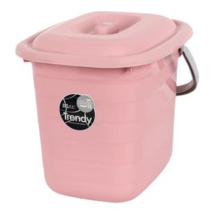 水桶带盖家用手提洗澡桶长方形塑料桶加厚泡脚桶储水桶玩具收纳桶