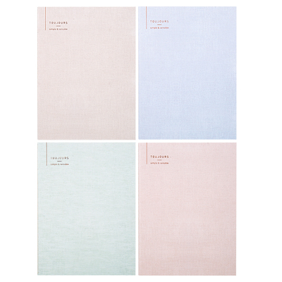 得力软面缝线本A5/B5院风系本子