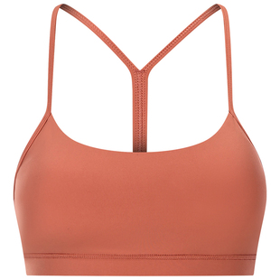 美背运动内衣女细肩带聚拢收副乳防震健身服速干瑜伽文胸吊带背心