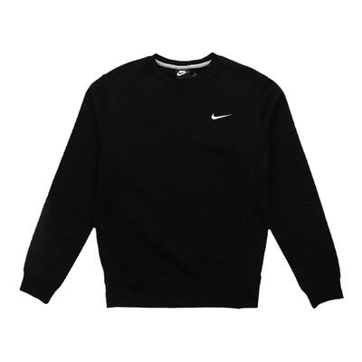 耐克男款纯色加绒套头衫卫衣