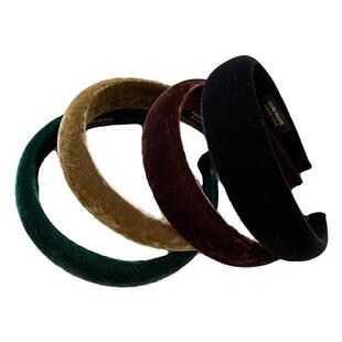 新色系巨高级！韩国进口更高品质丝绒发箍头箍fever同款垫高颅顶