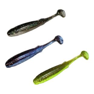 艾利特摆尾仔竞技T尾软饵卷尾路亚假饵黑坑野钓铅头钩鲈鱼鳜鱼饵