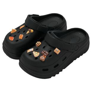 踩屎感eva洞洞鞋女款夏季外穿厚底2026新款沙滩防滑包头凉拖鞋女