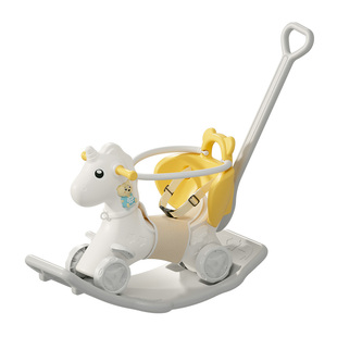 摇摇马儿童木马宝宝家用溜溜车二合一防摔摇摇车婴儿周岁生日礼物