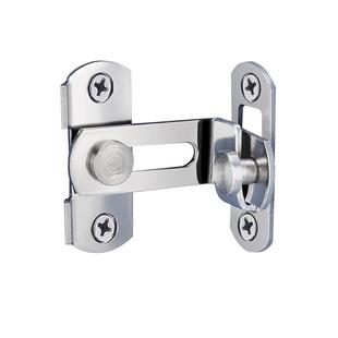 包邮免打孔90度门扣直角锁推拉门移门插销房门锁扣不锈钢搭扣门栓