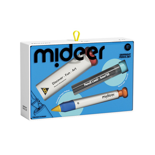 mideer弥鹿矫姿自动铅笔幼儿园初学者小学生专用一年级涂卡笔儿童训练笔无毒正姿铅笔套装自动笔